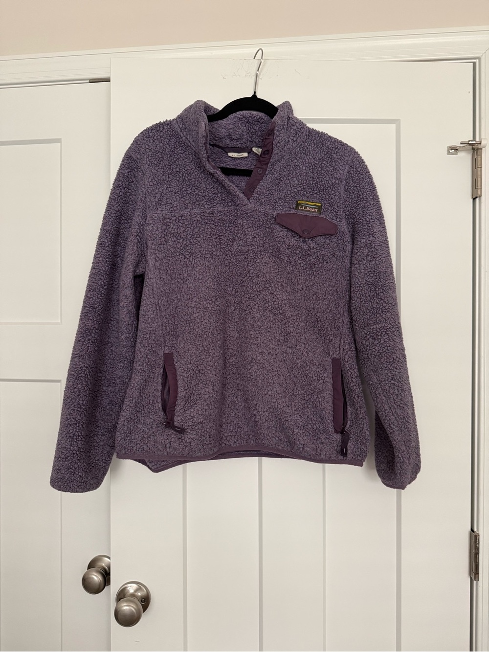L.L. BEAN vintage purple fleece pullover